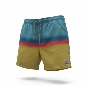 Rip Curl Men's Gradient Swim Shorts - Yellow, Blue, Red